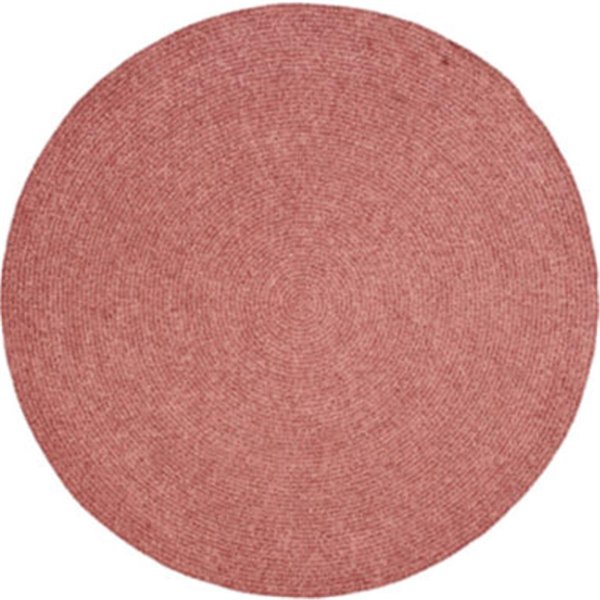 Better Trends 8 in. Round Chenille Reversible Rug - Mauve BRCR8RMA